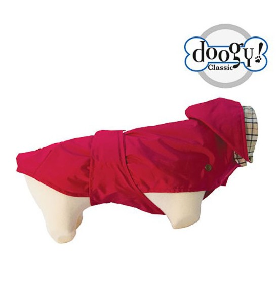 Дождевик TONGA для собак, красный (Doogy)