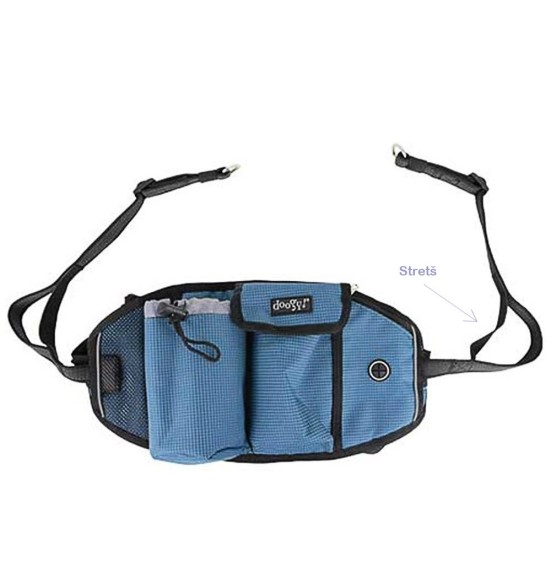 Пояс для бега с собакой и поводок Blue Jogging Belt and lead (Doogy)
