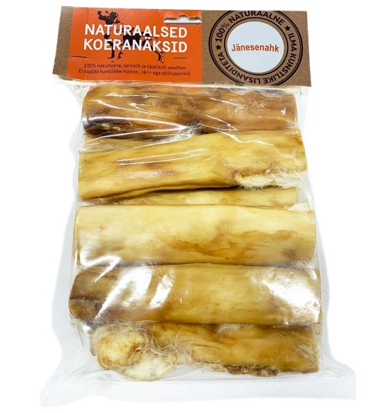  Jänese nahk rullis, 15 cm - naturaalsed koeranäksid, kuivatatud maius koerale