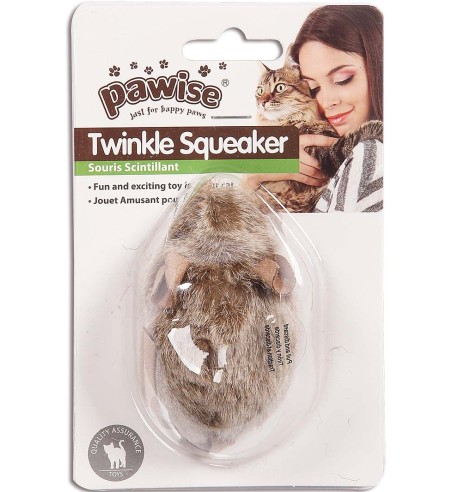 Игрушка для кошек, мышь Twinkle Squeaker (Pawise)