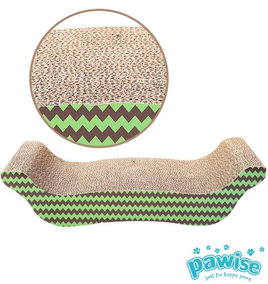 Kassi kraapimisalus kartongist Arched Cat Scratcher (Pawise)