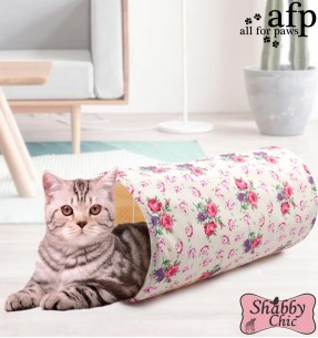 Tunnel kassile, hall, Vintage-Cat Tunnel Grey (AFP - Vintage Cat)–Tunnelid–AFP - All For Paws–Valgekihv 2