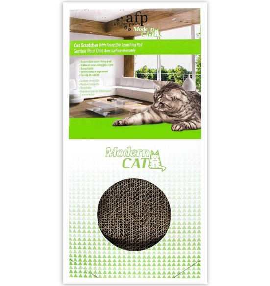 Когтеточка из картона для кошек, двусторонняя Double Cat Scratcher (AFP - Modern Cat)