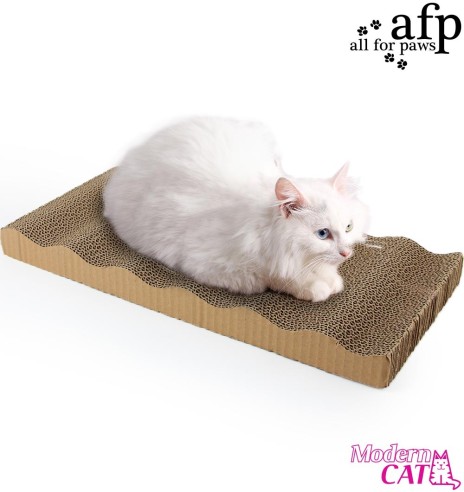 Когтеточка из картона для кошек, двусторонняя Double Cat Scratcher (AFP - Modern Cat)