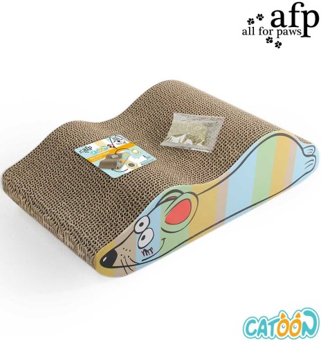 Kassi kraapimisalus kartongist Belly Rubbing Fish Scratcher (AFP - Catoon)