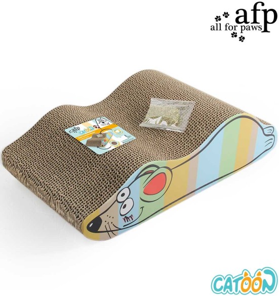 Kassi kraapimisalus kartongist Belly Rubbing Fish Scratcher (AFP - Catoon)