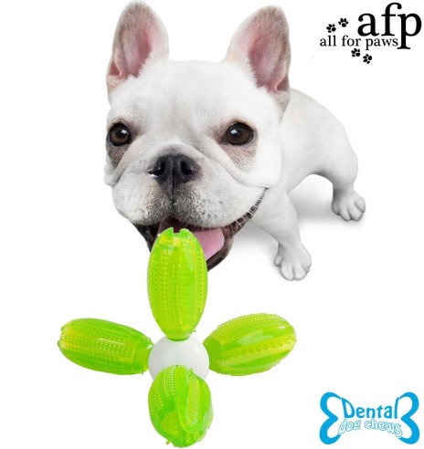 Hambaid ja igemeid hooldav mänguasi koerale Chew Jack - Green (AFP - Dental Dog Chews)