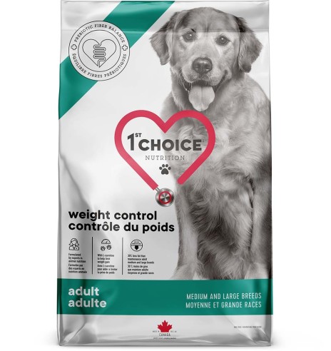 1st Choice Weight Control keskmist ja suurt tõugu ülekaalulistele koertele, kanalihaga