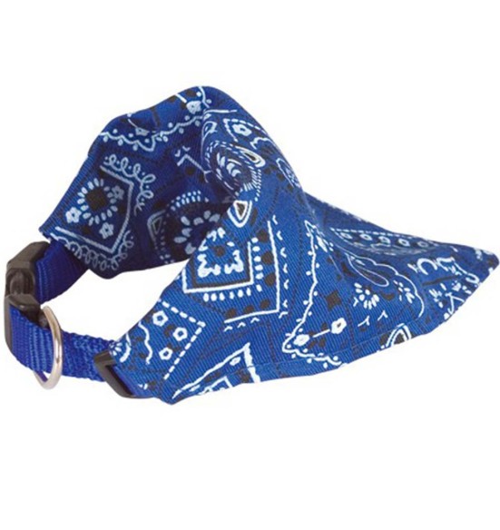 Ошейник-бандана для собаки, синий, разные размеры (Doogy)