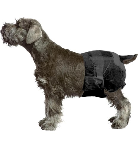 Mähkmed emastele koertele, mustad, ühekordselt kasutatavad (Pawise)