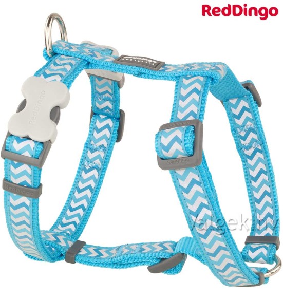 Traksid koerale, helkurmustriga Reflective Ziggy Turquoise (Red Dingo)