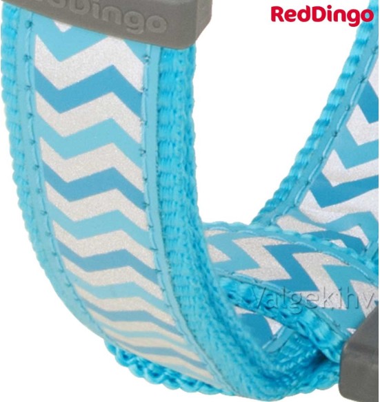 Traksid koerale, helkurmustriga Reflective Ziggy Turquoise (Red Dingo)