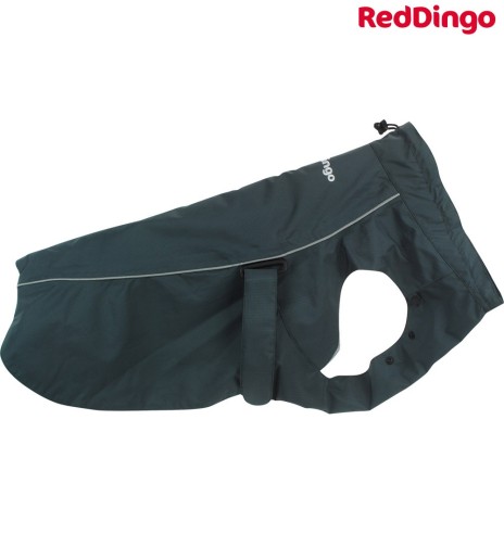 Дождевик для собак, водонепроницаемый и ветрозащитный, серовато-черный Rain Coat Perfect Fit (Red Dingo)