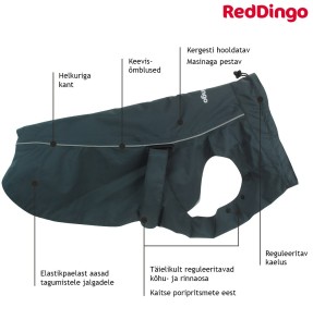 Дождевик для собаки с шарфом-трубой, желтый (VPETBR-R53) – Vihmajoped – V.PET.B.R – Valgekihv 2