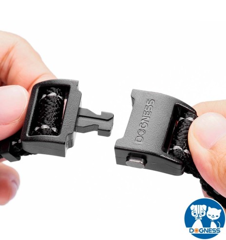 LED-valgusega tekstiilist kaelarihm koerale, punane, 8 valgusrežiimi (Dogness)