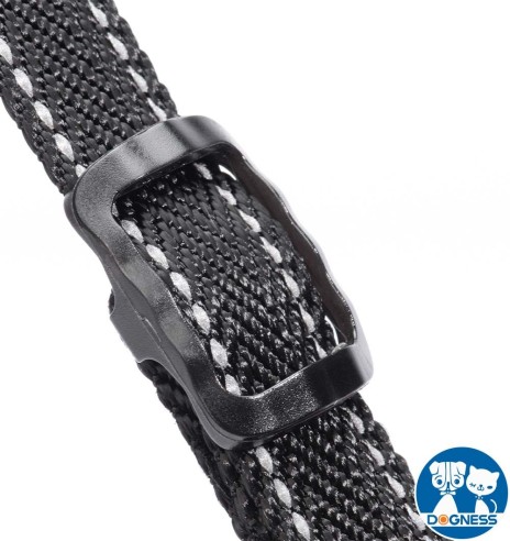 LED-valgusega tekstiilist kaelarihm koerale, punane, 8 valgusrežiimi (Dogness)