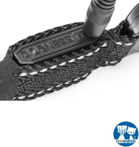 LED-valgusega tekstiilist kaelarihm koerale, lilla, 8 valgusrežiimi (Dogness)