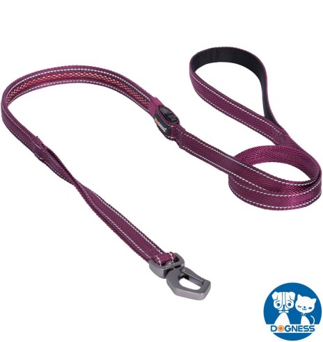 LED-valgusega tekstiilist jalutusrihm koerale, lilla, 8 valgusrežiimi (Dogness)