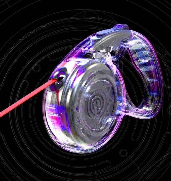 Isekeriv jalutusrihm, automaatne fleksi rullrihm (Dogness flexi)