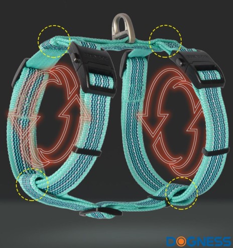 Muuda: Helkuritega vetthülgavad kerged traksid koerale, hall (Dogness Water-Proof)