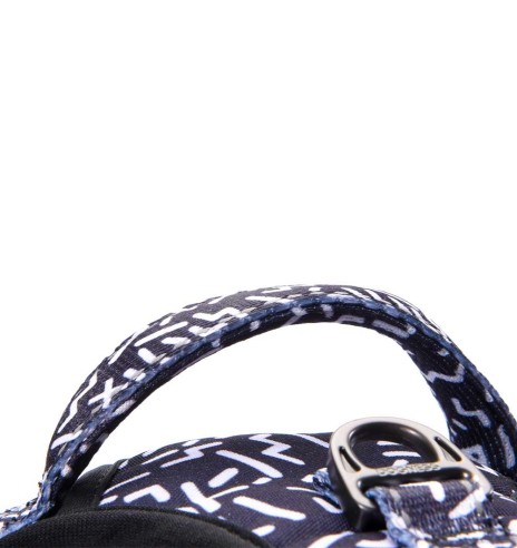 Pehmendusega traksid koerale, must tähtedega Black Letters (Dogness Elegant Printing)