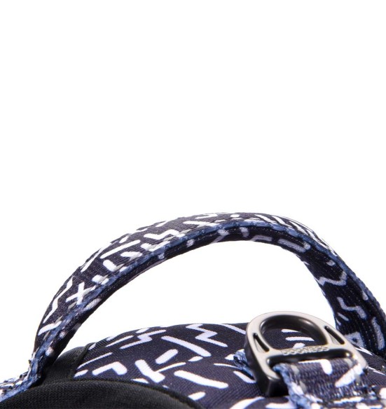 Pehmendusega traksid koerale, must tähtedega Black Letters (Dogness Elegant Printing)