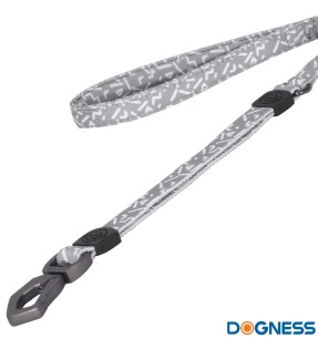 Амортизирующий поводок для собак со светоотражателем, чёрный/белый (Dogness Anti-Shock) – Ekspandriga – Dogness – Valgekihv 2