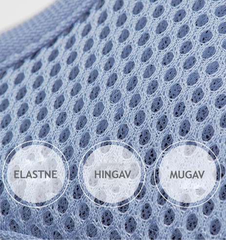 Traksid ja jalutusrihm väikesele koerale, kassile, kutsikale, helelilla karikakardega Calamus Purple (Dogness Little Rascal)