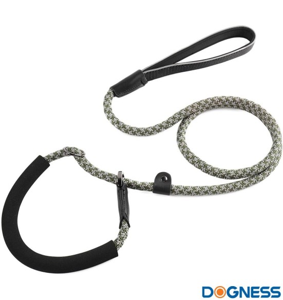 Muuda: Lasso jalutusrihm koerale, treeningrihm, helkuritega, must (Dogness Training)