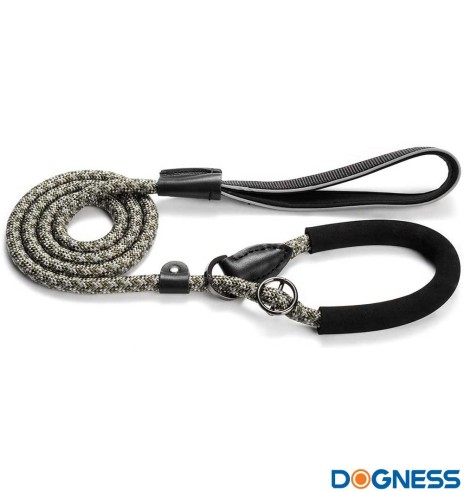 Muuda: Lasso jalutusrihm koerale, treeningrihm, helkuritega, must (Dogness Training)