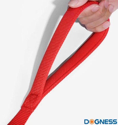 Поводок для собак с амортизатором и светоотражателем, чёрный (Dogness Reflective)