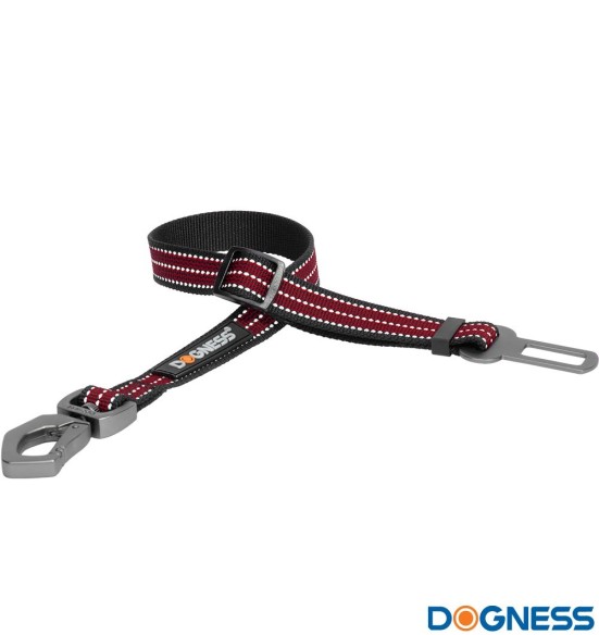 Turvarihm autosse, pikk, must/punane (Dogness)