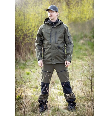 Куртка мужская водонепроницаемая и ветрозащитная, оливково-зеленая Summit (Arrak)