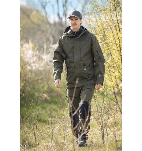 Куртка мужская водонепроницаемая и ветрозащитная, оливково-зеленая Summit (Arrak)