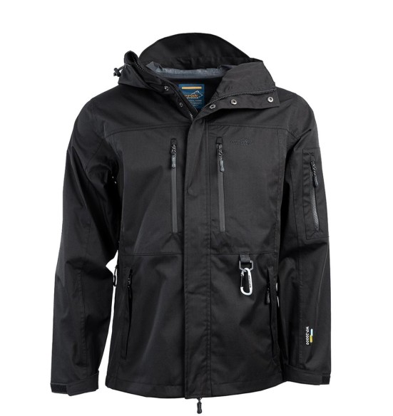 Куртка мужская водонепроницаемая и ветрозащитная, чёрная Summit (Arrak)