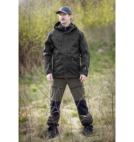 Куртка мужская водонепроницаемая и ветрозащитная, чёрная Summit (Arrak)