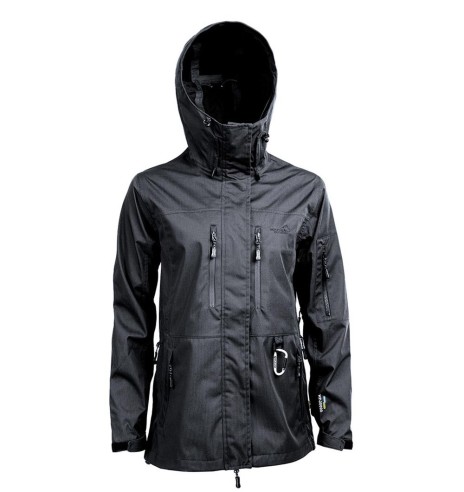 Куртка женская водонепроницаемая и ветрозащитная, чёрная Summit (Arrak)