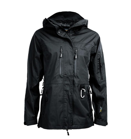 Куртка женская водонепроницаемая и ветрозащитная, чёрная Summit (Arrak)