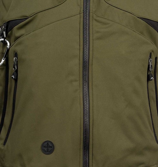 Куртка мужская водонепроницаемая и ветрозащитная, оливково-зеленый Akka Softshell (Arrak)