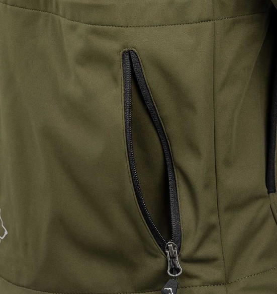 Куртка мужская водонепроницаемая и ветрозащитная, оливково-зеленый Akka Softshell (Arrak)