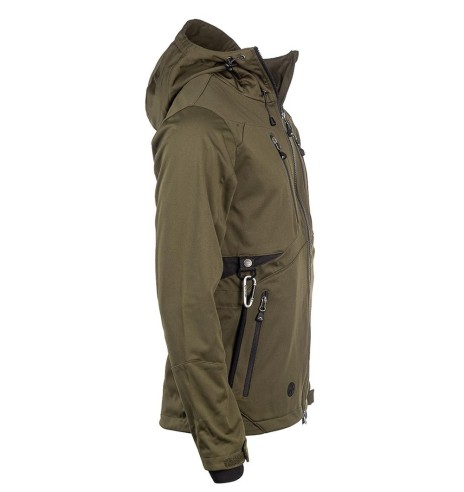 Куртка мужская водонепроницаемая и ветрозащитная, оливково-зеленый Akka Softshell (Arrak)