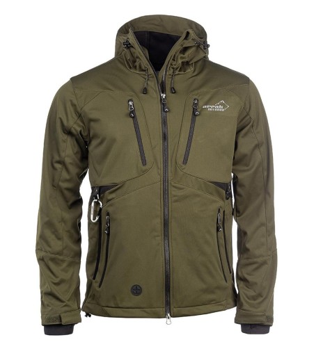 Куртка мужская водонепроницаемая и ветрозащитная, оливково-зеленый Akka Softshell (Arrak)