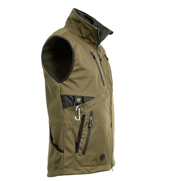 Vest unisex, veekindel ja tuulekindel, oliiviroheline Acadia Softshell, koerajuhile (Arrak) Vest unisex, veekindel ja tuulekindel, oliiviroheline Acadia Softshell, koerajuhile (Arrak)