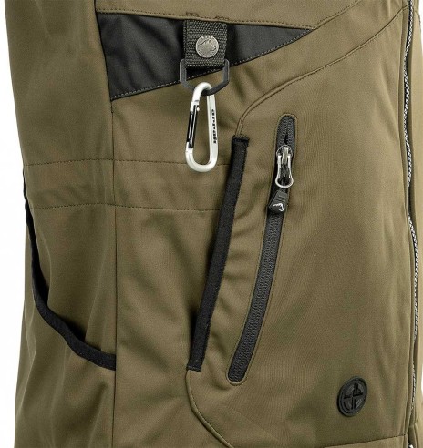 Vest unisex, veekindel ja tuulekindel, oliiviroheline Acadia Softshell, koerajuhile (Arrak)