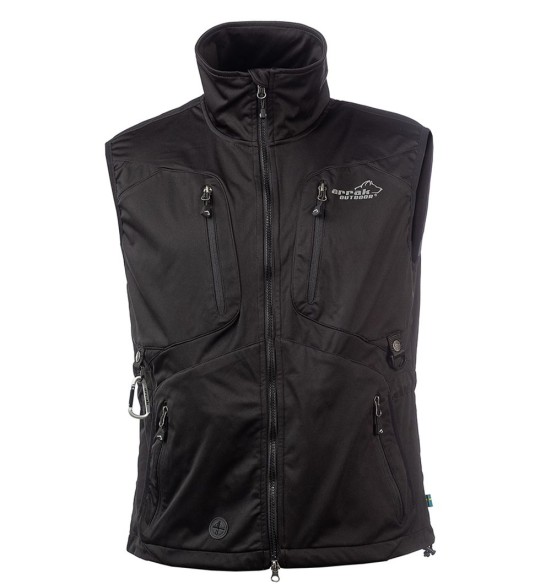 Vest meestele, veekindel ja tuulekindel, must Acadia Softshell, koerajuhile (Arrak)