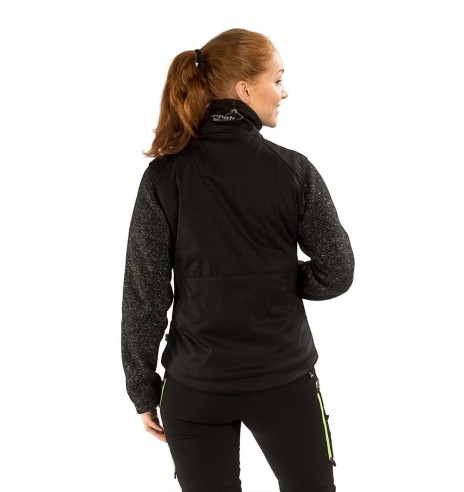 Vest naistele, veekindel ja tuulekindel, must/roosa Acadia Softshell, koerajuhile (Arrak)