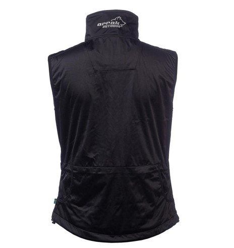 Vest naistele, veekindel ja tuulekindel, must/roosa Acadia Softshell, koerajuhile (Arrak)
