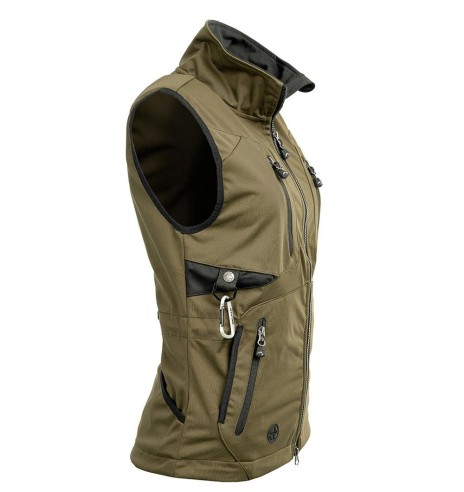Vest naistele, veekindel ja tuulekindel, oliiviroheline Acadia Softshell, koerajuhile (Arrak)