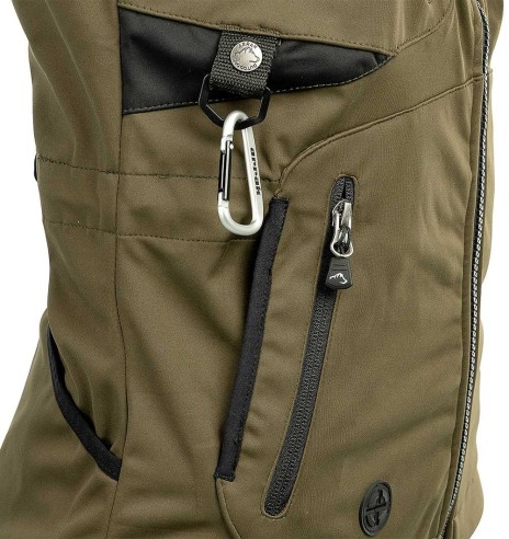 Vest naistele, veekindel ja tuulekindel, oliiviroheline Acadia Softshell, koerajuhile (Arrak)