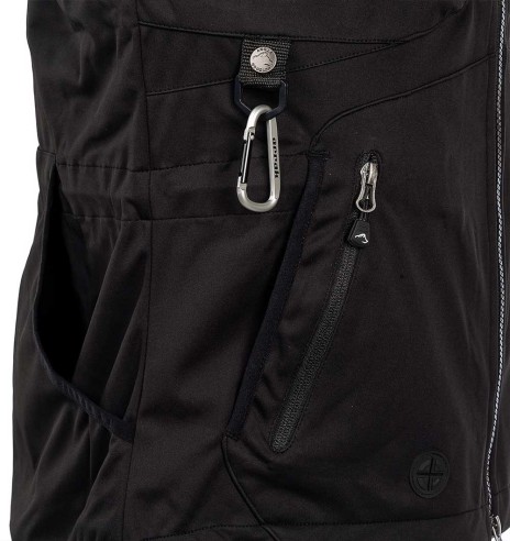 Vest naistele, veekindel ja tuulekindel, must Acadia Softshell, koerajuhile (Arrak)